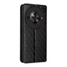 For ZTE Blade A75 5G / nubia Focus 5G Cubic Grid Texture Flip Leather Phone Case(Black) - 3