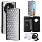For ZTE Blade A75 5G / nubia Focus 5G Cubic Grid Texture Flip Leather Phone Case(Silver) - 1