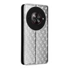 For ZTE Blade A75 5G / nubia Focus 5G Cubic Grid Texture Flip Leather Phone Case(Silver) - 3