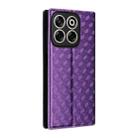 For ZTE Blade V70 4G / nubia V70 4G Cubic Grid Texture Flip Leather Phone Case(Purple) - 3