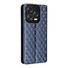For ZTE Blade V70 Design 4G Cubic Grid Texture Flip Leather Phone Case(Blue) - 3