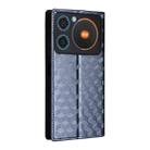 For ZTE nubia Music / Z2353 Cubic Grid Texture Flip Leather Phone Case(Blue) - 3