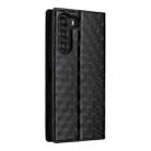 For ZTE Nubia S 5G / A403ZT Cubic Grid Texture Flip Leather Phone Case(Black) - 3