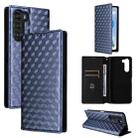 For ZTE Nubia S 5G / A403ZT Cubic Grid Texture Flip Leather Phone Case(Blue) - 1
