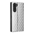For ZTE Nubia S 5G / A403ZT Cubic Grid Texture Flip Leather Phone Case(Silver) - 3