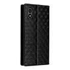 For ZTE Kantan Sumaho 4 / A402ZT Cubic Grid Texture Flip Leather Phone Case(Black) - 3