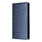 For ZTE Kantan Sumaho 4 / A402ZT Cubic Grid Texture Flip Leather Phone Case(Blue) - 2