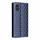 For ZTE Kantan Sumaho 4 / A402ZT Cubic Grid Texture Flip Leather Phone Case(Blue) - 3