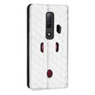 For ZTE nubia RedMagic 7 Cubic Grid Texture Flip Leather Phone Case(Silver) - 3