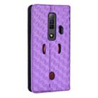 For ZTE nubia RedMagic 7 Cubic Grid Texture Flip Leather Phone Case(Purple) - 3