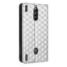 For ZTE nubia RedMagic 8 Pro 5G / 8 Pro+ Cubic Grid Texture Flip Leather Phone Case(Silver) - 3