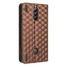 For ZTE nubia RedMagic 8 Pro 5G / 8 Pro+ Cubic Grid Texture Flip Leather Phone Case(Brown) - 3