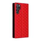 For ZTE nubia RedMagic 9 Pro / 9 Pro+ Cubic Grid Texture Flip Leather Phone Case(Red) - 3