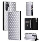 For ZTE nubia RedMagic 9 Pro / 9 Pro+ Cubic Grid Texture Flip Leather Phone Case(Silver) - 1