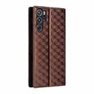 For ZTE nubia RedMagic 9 Pro / 9 Pro+ Cubic Grid Texture Flip Leather Phone Case(Brown) - 3