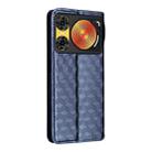 For ZTE nubia Music 2 Cubic Grid Texture Flip Leather Phone Case(Blue) - 3
