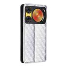 For ZTE nubia Music 2 Cubic Grid Texture Flip Leather Phone Case(Silver) - 3