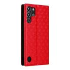 For ZTE nubia RedMagic 10 Pro / 10 Pro+ Cubic Grid Texture Flip Leather Phone Case(Red) - 3