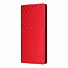 For ZTE nubia RedMagic 10 Air Cubic Grid Texture Flip Leather Phone Case(Red) - 2
