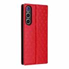For ZTE nubia RedMagic 10 Air Cubic Grid Texture Flip Leather Phone Case(Red) - 3