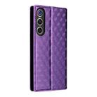 For ZTE nubia RedMagic 10 Air Cubic Grid Texture Flip Leather Phone Case(Purple) - 3