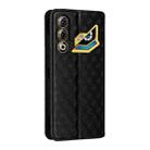 For ZTE nubia Neo 3 GT 5G Cubic Grid Texture Flip Leather Phone Case(Black) - 3