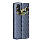 For ZTE nubia Neo 3 GT 5G Cubic Grid Texture Flip Leather Phone Case(Blue) - 3