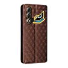 For ZTE nubia Neo 3 GT 5G Cubic Grid Texture Flip Leather Phone Case(Brown) - 3