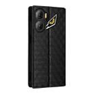 For ZTE nubia Neo 3 5G Cubic Grid Texture Flip Leather Phone Case(Black) - 3
