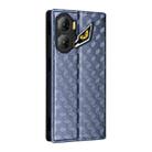 For ZTE nubia Neo 3 5G Cubic Grid Texture Flip Leather Phone Case(Blue) - 3