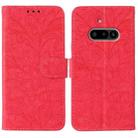 For Nothing Phone 3a Lace Flower Embossing Flip Leather Phone Case(Red) - 1