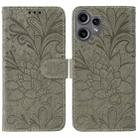 For Nothing CMF Phone 2 Pro Lace Flower Embossing Flip Leather Phone Case(Grey) - 1