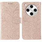For OPPO Find X8 Pro Lace Flower Embossing Flip Leather Phone Case(Rose Gold) - 1