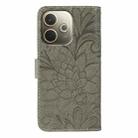 For OPPO A5 Pro 5G Global Lace Flower Embossing Flip Leather Phone Case(Grey) - 3