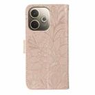 For OPPO A5 Pro 5G Global Lace Flower Embossing Flip Leather Phone Case(Rose Gold) - 3