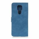 For Motorola Moto G9 Play / G9 / E7 Plus / Lenovo K12 Note KHAZNEH Retro Texture PU + TPU Horizontal Flip Leather Case with Holder & Card Slots & Wallet(Blue) - 3