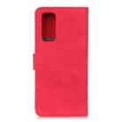 For Vivo Y20 KHAZNEH Retro Texture PU + TPU Horizontal Flip Leather Case with Holder & Card Slots & Wallet(Red) - 3