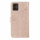 For Samsung Galaxy XCover7 Pro Lace Flower Embossing Flip Leather Phone Case(Rose Gold) - 3