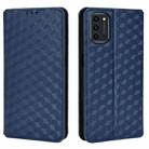For Oukitel K9 Pro Cubic Grid Texture Flip Leather Phone Case(Blue) - 2