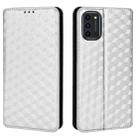 For Oukitel K9 Pro Cubic Grid Texture Flip Leather Phone Case(Silver) - 2