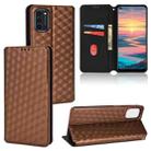 For Oukitel K9 Pro Cubic Grid Texture Flip Leather Phone Case(Brown) - 1