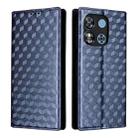 For Oukitel C57 / C57S / C57 Pro Cubic Grid Texture Flip Leather Phone Case(Blue) - 2