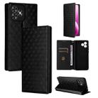 For Oukitel C53 Cubic Grid Texture Flip Leather Phone Case(Black) - 1