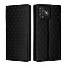 For Oukitel C53 Cubic Grid Texture Flip Leather Phone Case(Black) - 2