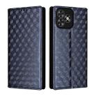 For Oukitel C53 Cubic Grid Texture Flip Leather Phone Case(Blue) - 2