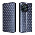 For Oukitel C51 Cubic Grid Texture Flip Leather Phone Case(Blue) - 2