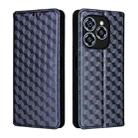For Oukitel C50 Cubic Grid Texture Flip Leather Phone Case(Blue) - 2