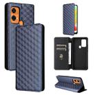 For Oukitel C33 Cubic Grid Texture Flip Leather Phone Case(Blue) - 2