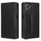 For Oukitel C32 Cubic Grid Texture Flip Leather Phone Case(Black) - 2