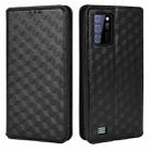 For Oukitel C25 Cubic Grid Texture Flip Leather Phone Case(Black) - 2